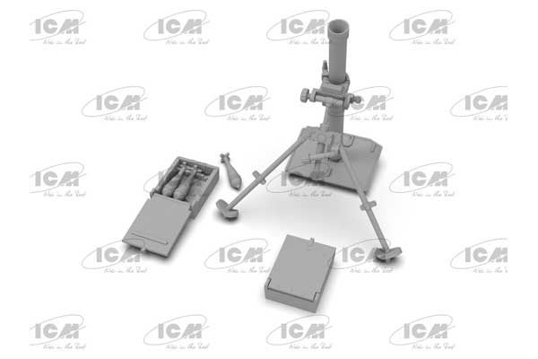 s.Gr.W.34 немецкий миномет 2МВ (ICM 35716) 1/35
