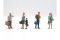 Чорнобиль №5. Евакуація. 4 дорослих, 1 дитина та багаж (ICM 35905) 1/35