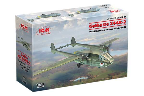 Gotha Go 244B-2 Німецький транспортний літак часів 2СВ (ICM 48224) 1/48