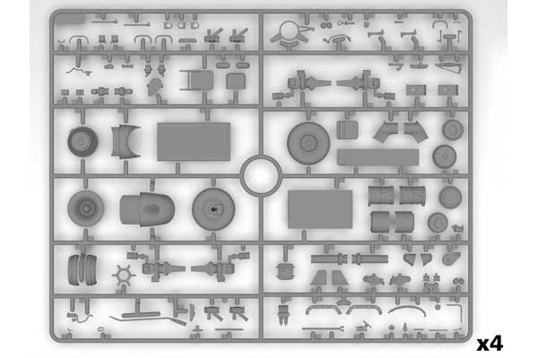 CH-54A Tarhe з універсальним військовим контейнером (ICM 53057) 1/35