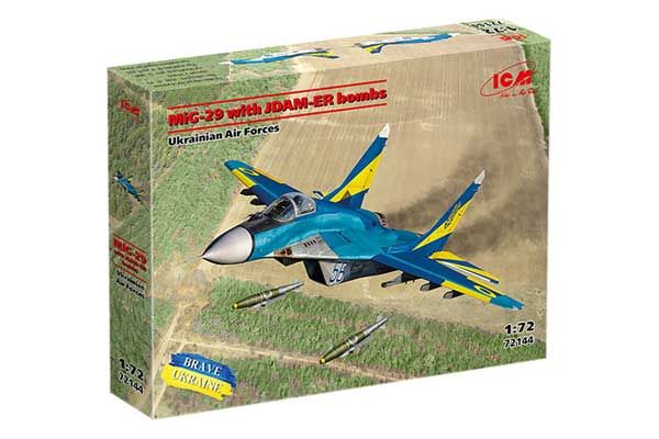 МіГ-29 Повітряних Сил України з бомбами JDAM-ER (ICM 72144) 1/72