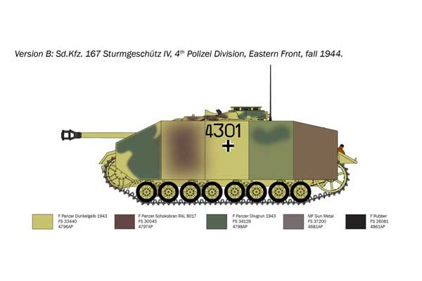 Sd. Kfz. 167 SturmGeschutz IV (Italeri 0223) 1/35