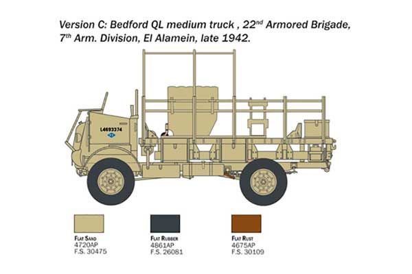 Bedford QL Medium Truck (Italeri 0241) 1/35