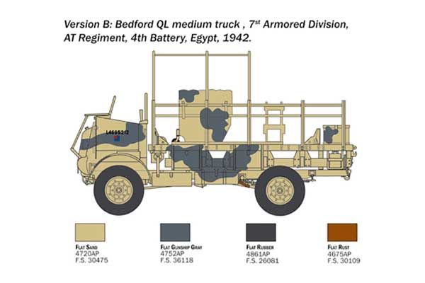 Bedford QL Medium Truck (Italeri 0241) 1/35