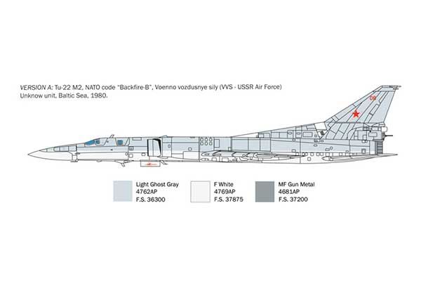 Ту-22М2 Backfire-B (Italeri 1440) 1/72