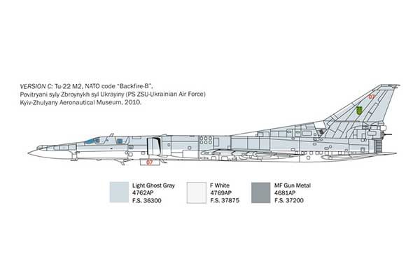 Ту-22М2 Backfire-B (Italeri 1440) 1/72