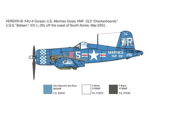 F4U-4 Corsair (ITALERI 1453) 1/72