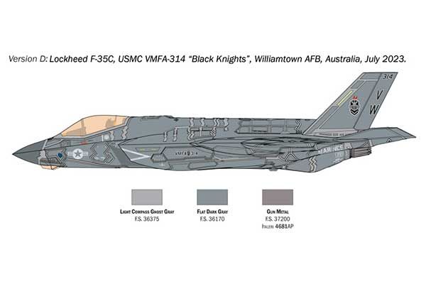 F-35C Lightning II ''CATOBAR version'' (Italeri 1469) 1/72