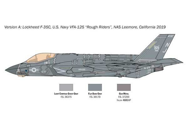 F-35C Lightning II ''CATOBAR version'' (Italeri 1469) 1/72