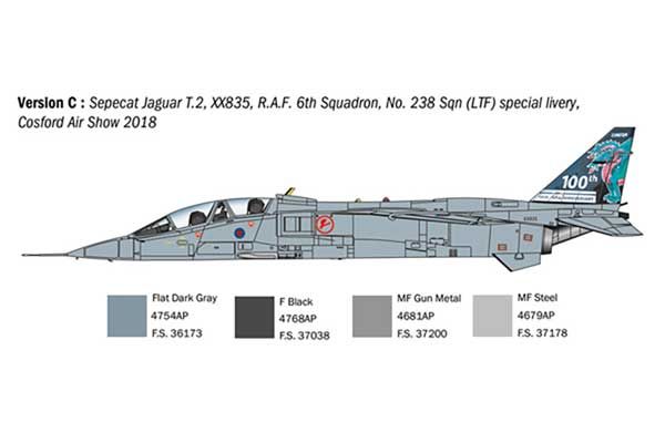Jaguar T.2 R.A.F. Trainer (Italeri 1470) 1/72