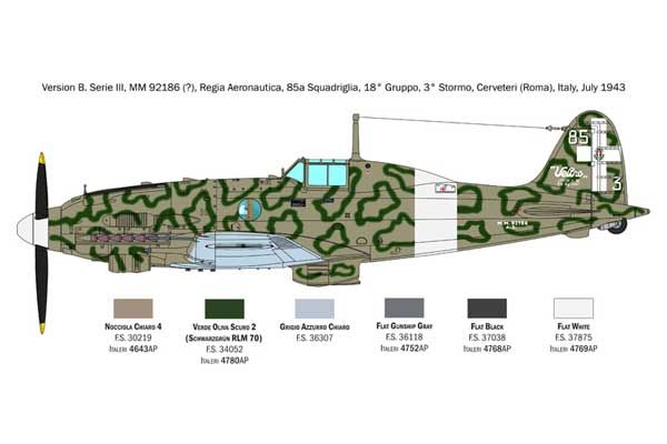 Macchi MC.205 Veltro (Italeri 2519) 1/32