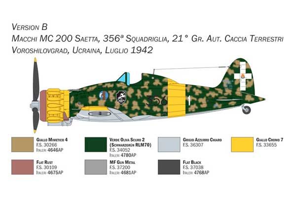 Macchi C.200 Serie XXI-XXIII (Italeri 2767) 1/48