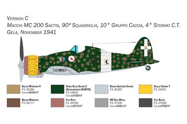 Macchi C.200 Serie XXI-XXIII (Italeri 2767) 1/48