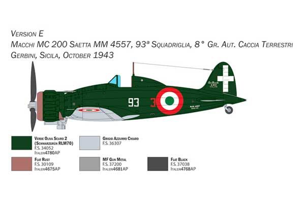 Macchi C.200 Serie XXI-XXIII (Italeri 2767) 1/48
