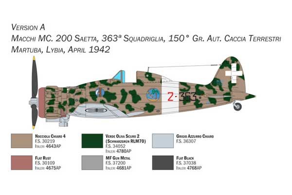 Macchi C.200 Serie XXI-XXIII (Italeri 2767) 1/48