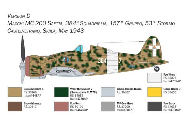 Macchi C.200 Serie XXI-XXIII (Italeri 2767) 1/48