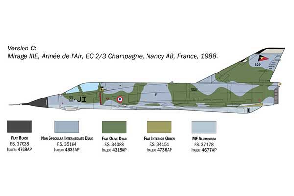 Mirage III E (Italeri 2816) 1/48