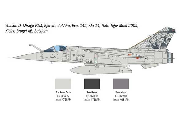 Mirage F1 C/CR (Italeri 2839) 1/48