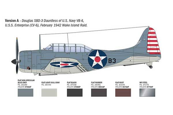 SBD-3 Dauntless (Italeri 2841) 1/48
