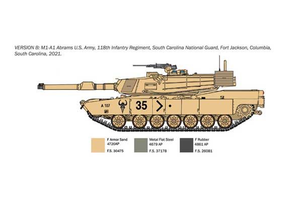 M1A1 Abrams - WAR THUNDER (Italeri 35108) 1/35