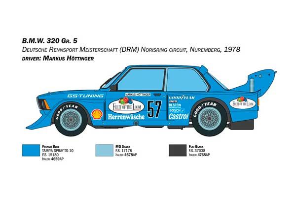 B.M.W. 320 Group 5 (Italeri 3626) 1/24