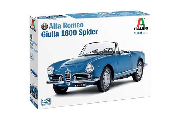 Alfa Romeo Giulia 1600 Spider (Italeri 3668) 1/24