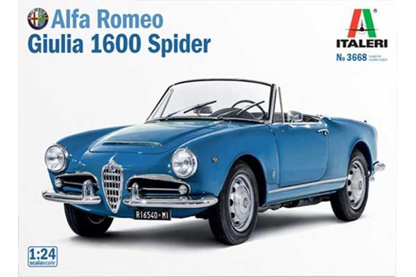 Alfa Romeo Giulia 1600 Spider (Italeri 3668) 1/24