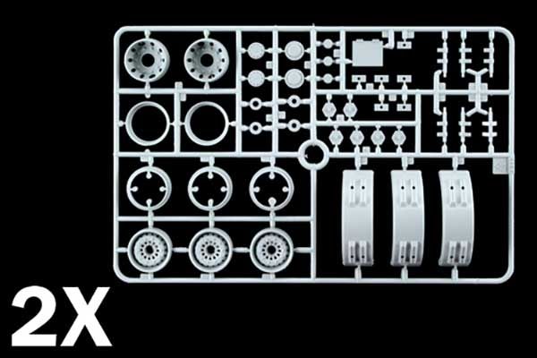 Колісні диски та бризковики (ITALERI 3870) 1/24