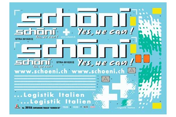 Тентованый прицеп "Schoeni.ch" (Italeri 3918) 1/24