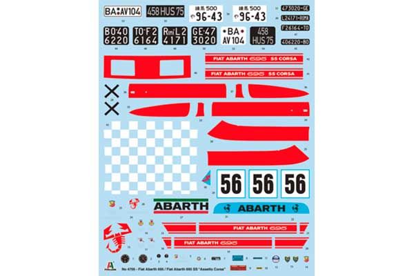 FIAT Abarth 695SS Assetto Corsa (Italeri 4705) 1/12