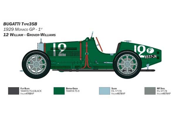 Bugatti Type 35B (Italeri 4710) 1/12