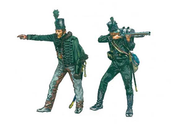 Ватерло (200 років) 95-й ргт. ''Зелені куртки'' (Italeri 6083 ) 1/72