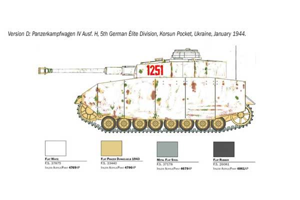 Pz. Kpfw. IV Ausf. H (Italeri 6578) 1/35