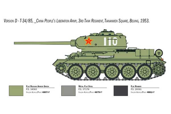 Т-34/85 корейська війна (Italeri 6585) 1/35