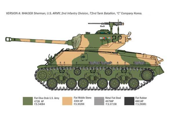 M4A3E8 Sherman (Italeri 6586) 1/35