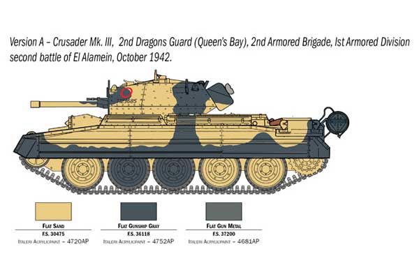 Crusader Mk. III з британським екіпажем (Italeri 6592) 1/35