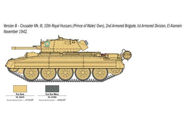 Crusader Mk. III з британським екіпажем (Italeri 6592) 1/35
