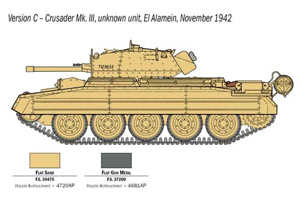 Crusader Mk. III з британським екіпажем (Italeri 6592) 1/35