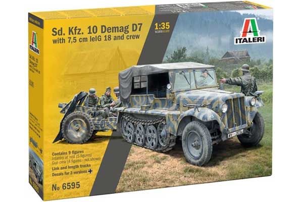 Sd. Kfz. 10 Demag D7 з 7,5 cm leIG 18 і екіпіжем (Italeri 6595) 1/35