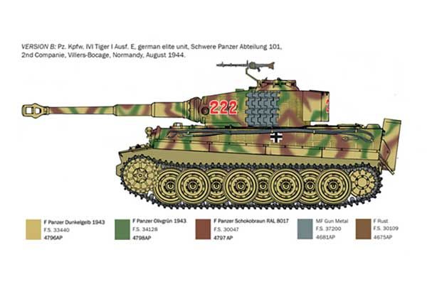 Pz.Kpfw. VI Tiger I Ausf. E пізнього виробництва (Italeri 6754) 1/35