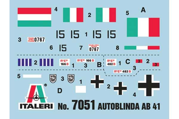 Autoblinda AB 41 (ITALERI 7051) 1/72