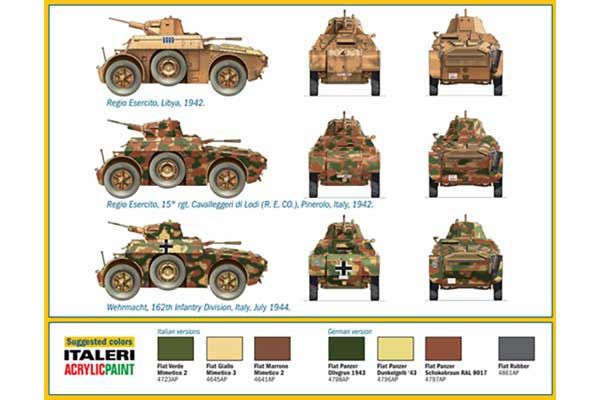 Autoblinda AB 41 (ITALERI 7051) 1/72