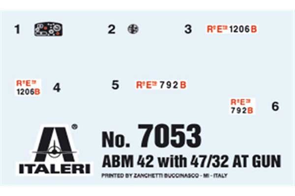 ABM 42 з протитанковою гарматою 47/32 (ITALERI 7053) 1/72
