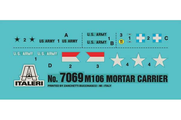 M106 з мінометом (ITALERI 7069) 1/72