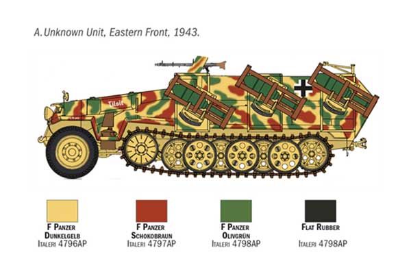 Sd. Kfz. 251/1 Wurfrahmen 40 Stuka zu Fuss (Italeri 7080) 1/72