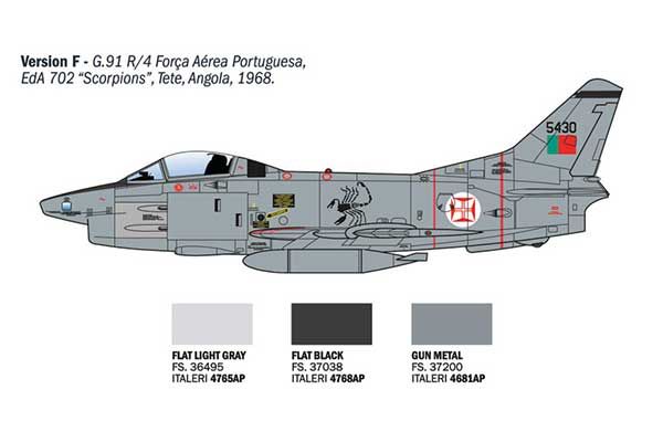 FIAT G.91 R (Italeri 92645) 1/48
