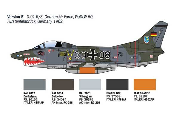 FIAT G.91 R (Italeri 92645) 1/48