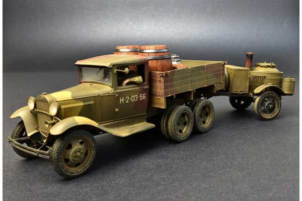 Советский двухтонный грузовой автомобиль с полевой кухней (MiniArt 35257) 1/35