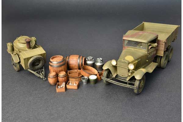 Советский двухтонный грузовой автомобиль с полевой кухней (MiniArt 35257) 1/35