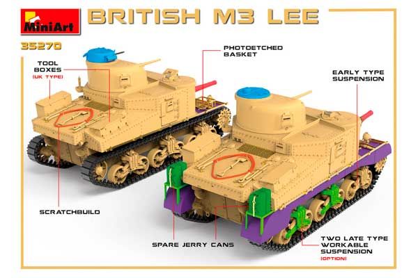 Британський M3 LEE (MiniArt 35270) 1/35